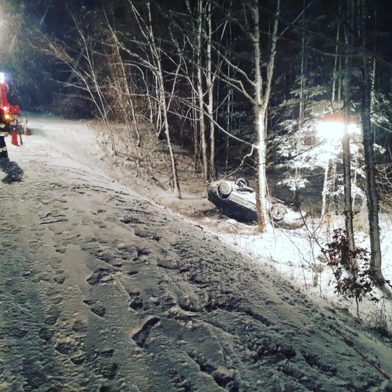 Verkehrsunfall aufgrund winterlicher Verhältnisse